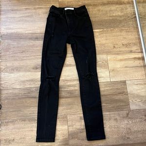 Womens black skinny jeans